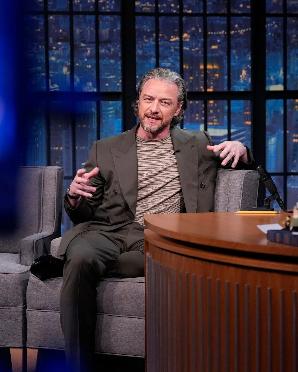 Late Night with Seth Meyers - Season 14 late night with seth meyers episode 1838 pictured: (l r) with host seth meyers on thursday, october 8, 2026 (photo by: lloyd bishop/nbc)