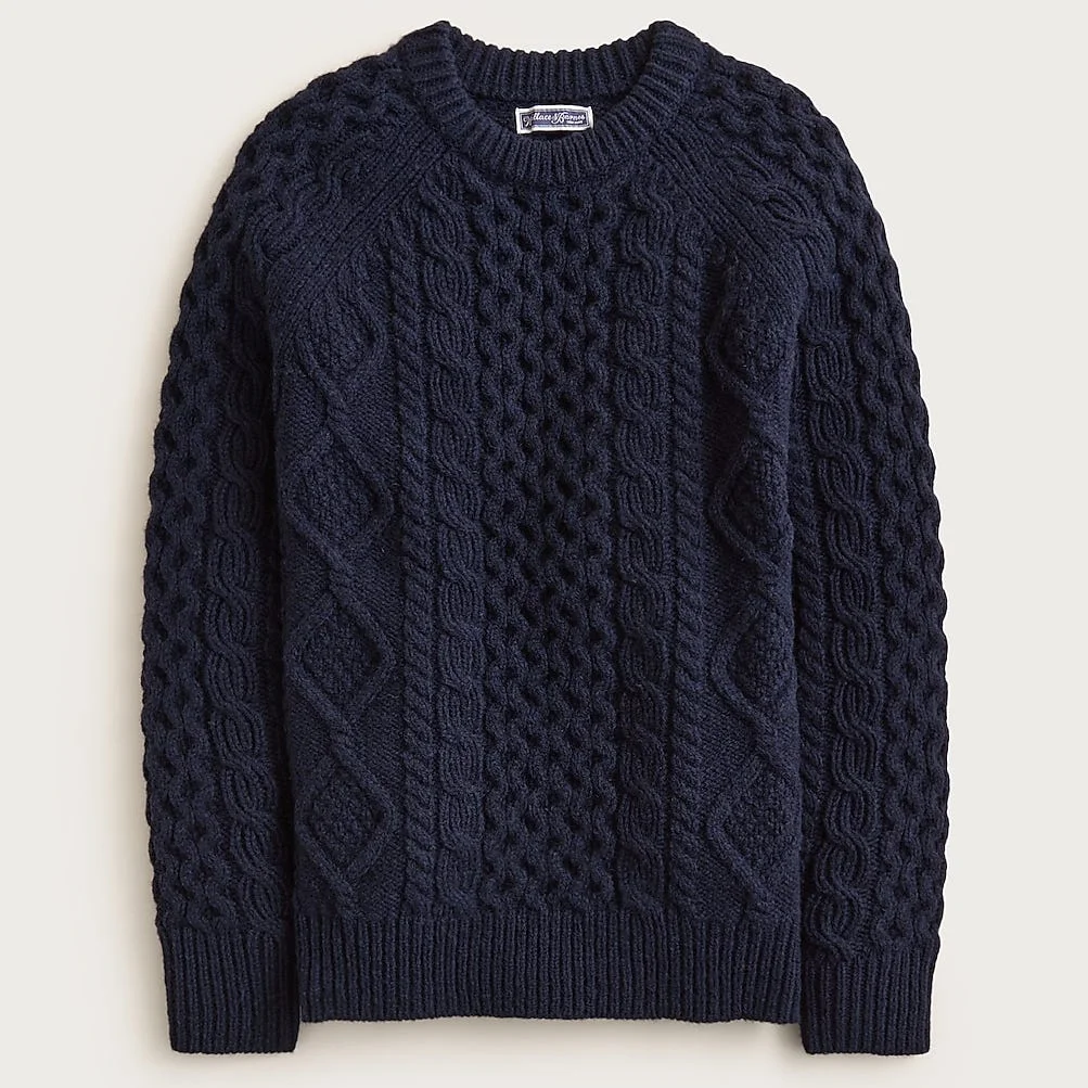 Wallace & Barnes wool cable-knit sweater Wallace & Barnes wool cable-knit sweater