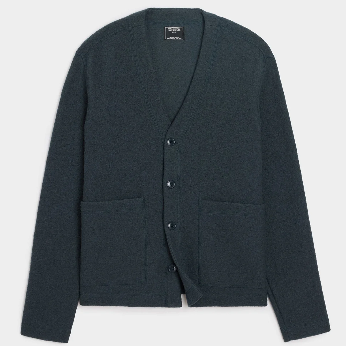 Italian Boiled Wool Cardigan Italian Boiled Wool Cardigan