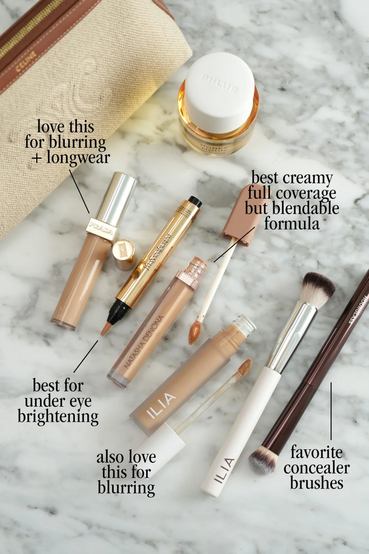Best Concealers from Prada, YSL, Natasha Denona, and Ilia
