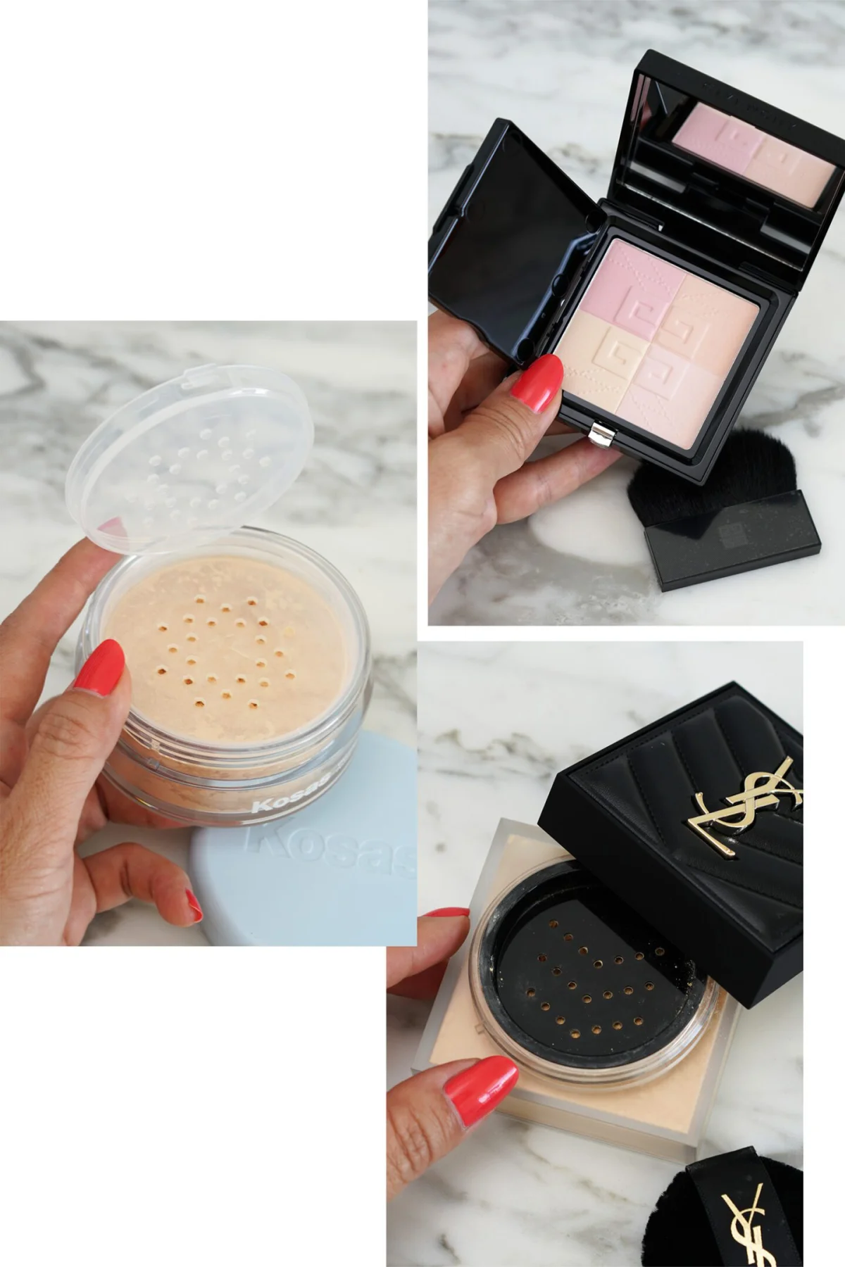 Setting Powder Haul Givenchy, Kosas and YSL