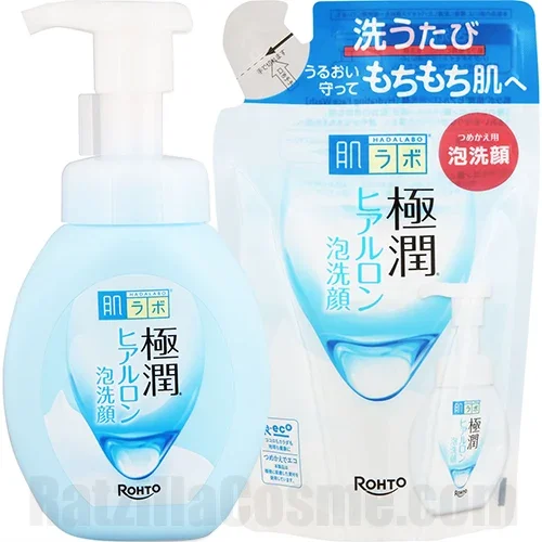 Hada-Labo Gokujyun Hyaluronic Acid Bubble Face Wash (2025 version)