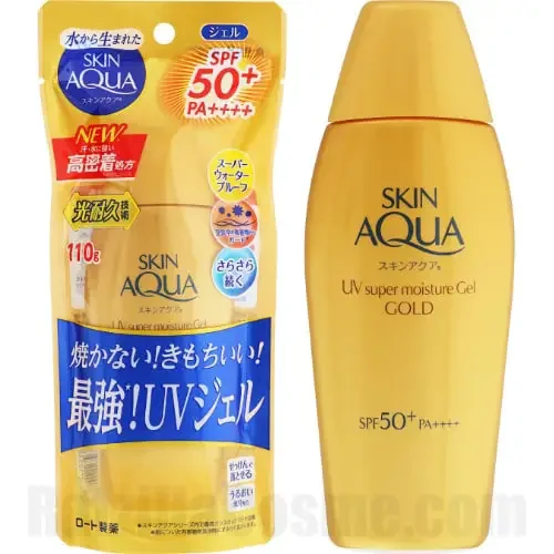 SKIN AQUA UV Super Moisture Gel GOLD (2023 Formula) スキンアクア スーパーモイスチャージェルゴールド
