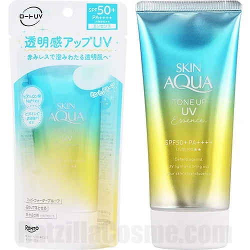 SKIN AQUA Tone Up UV Essence Mint Green (2025 version)